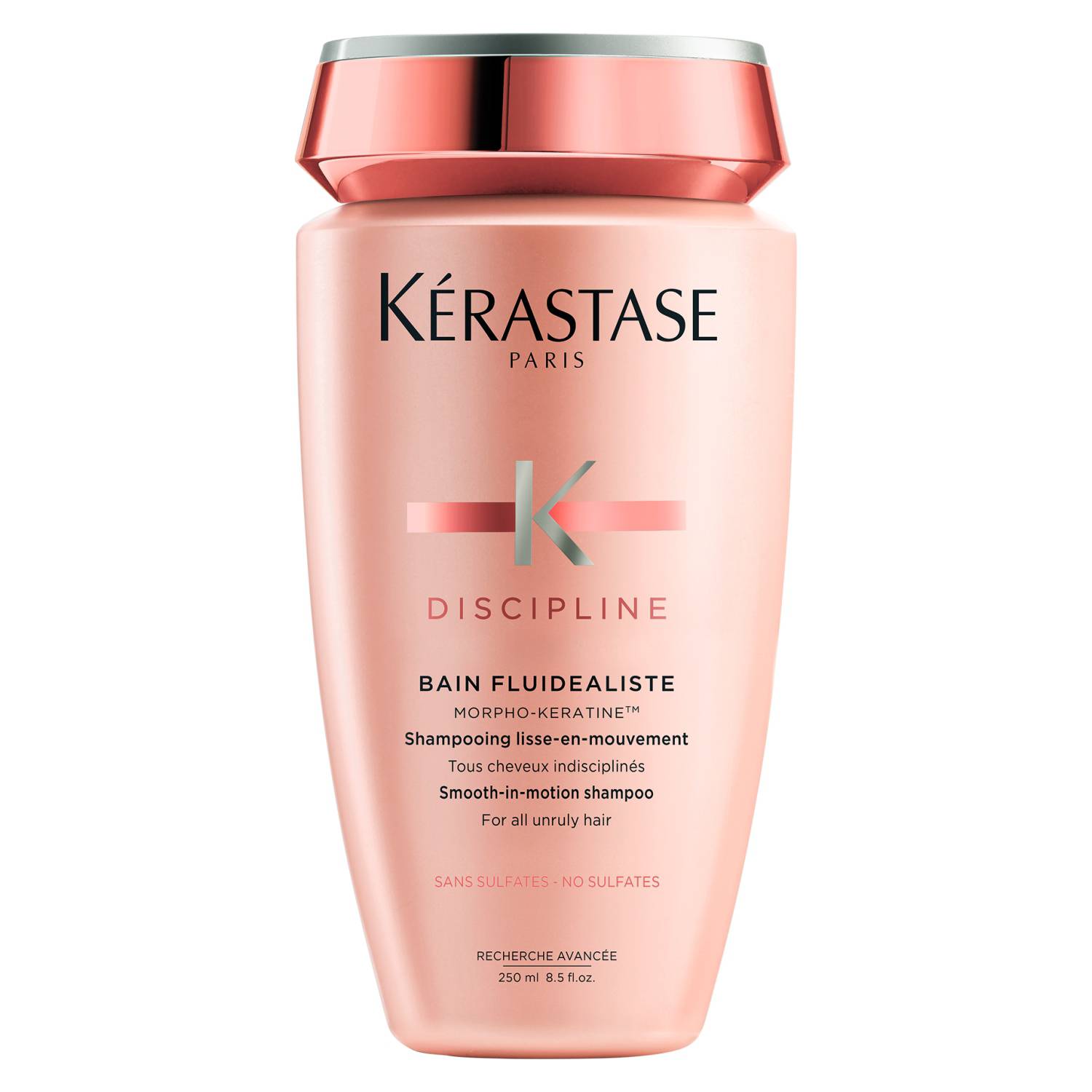 Shampoo Anti-Frizz Cabello Liso Bain Fluidealiste Sin Sulfatos Discipline 250 ml Kérastase